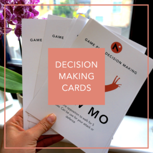 Game Play Decision Making Cards
